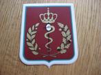 Vintage Sticker Militaire Medische Dienst Belgische Defensie, Verzamelen, Militaria | Algemeen, Ophalen of Verzenden, Overige soorten