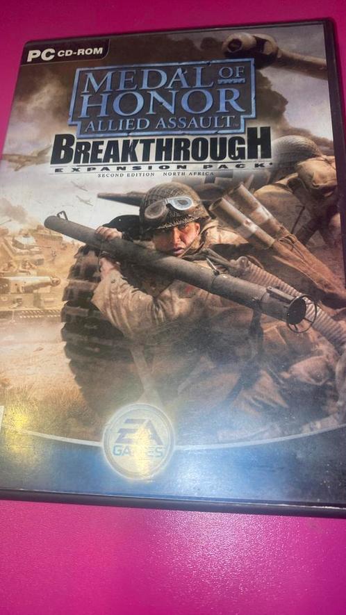 PC CD-ROM GAME / MEDAL OF HONOR /BREAK THROUGH ! 4 + 2GRATIS, Games en Spelcomputers, Games | Pc, Ophalen of Verzenden