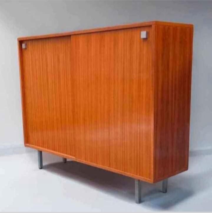 Alfred Hendrickx Belform Mod 426 Zingana vintage dressoir, Huis en Inrichting, Kasten | Roldeurkasten en Archiefkasten, Zo goed als nieuw