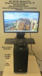 3 Computers met win 11, Computers en Software, Desktop Pc's, Ophalen, 2 tot 3 Ghz, Met monitor, 8 GB