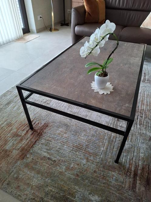 Moderne Salontafel, Huis en Inrichting, Tafels | Salontafels, Nieuw, Minder dan 50 cm, 50 tot 100 cm, Rechthoekig, Metaal, Ophalen