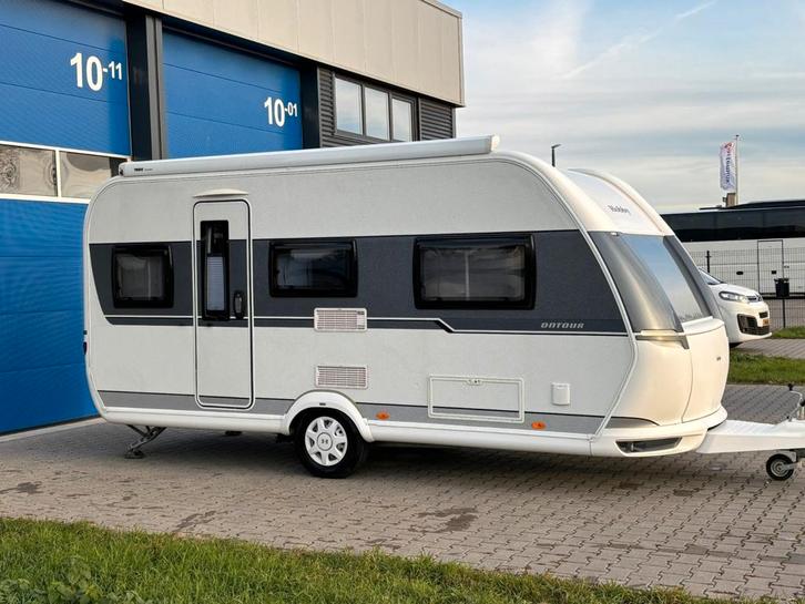 Hobby 460 DL Enkele Bedden - Mover + Thule CassetteLuiffel !, Caravans en Kamperen, Caravans, Particulier, tot en met 3, 1000 - 1250 kg