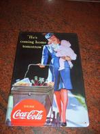 Coca Cola reclamebord - plakkaat 20 x 30 cm, Enlèvement, Comme neuf, Panneau publicitaire