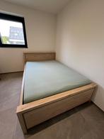 Bed lengte 150 cm 226 cm 300 euro, Huis en Inrichting, Slaapkamer | Bedden, Ophalen, Beige, Tweepersoons, Zo goed als nieuw