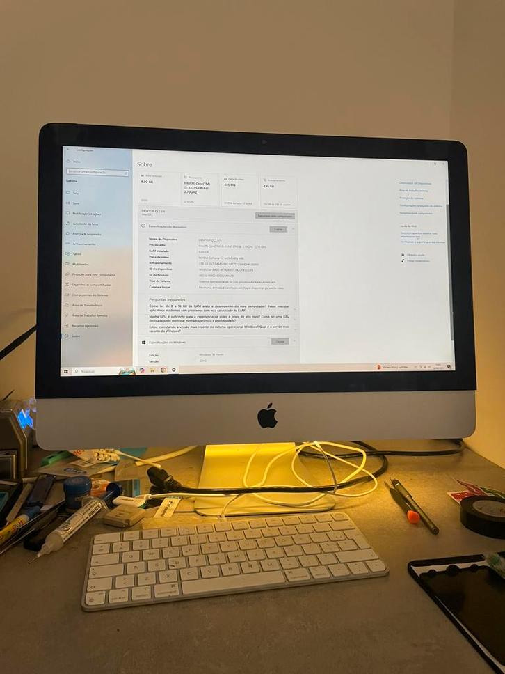Apple iMac - Intel Core i5, Computers en Software, Apple Desktops, Zo goed als nieuw, iMac, SSD, 2 tot 3 Ghz, 8 GB, Ophalen