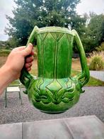 Antiek Art Nouveau Jugendstil Vlaams aardewerk vaas, Ophalen of Verzenden