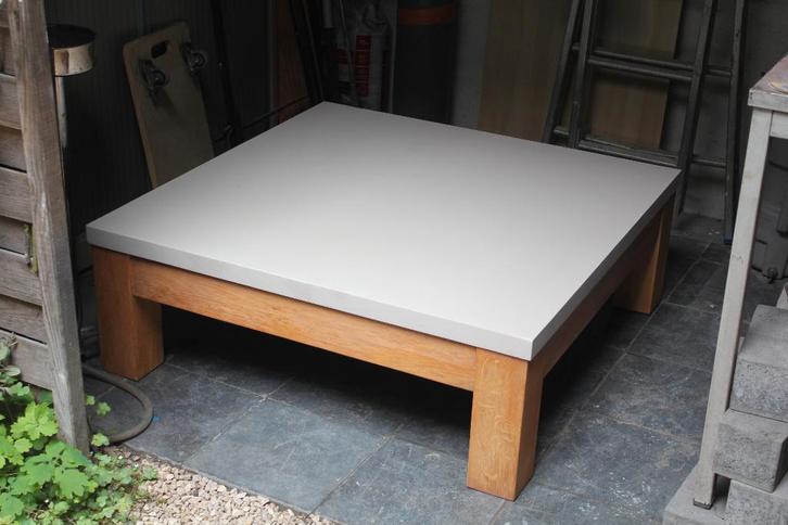 Salontafel, Maison & Meubles, Tables | Tables de salon, Comme neuf, Moins de 50 cm, 50 à 100 cm, 50 à 100 cm, Carré, Autres essences de bois
