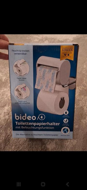 Bideo Toiletpapierhouder met bevochtigingsfunctie beschikbaar voor biedingen