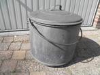 Zinken kookketel met deksel, wastobbe., Ophalen, Tuin, Gebruikt, Minder dan 60 cm