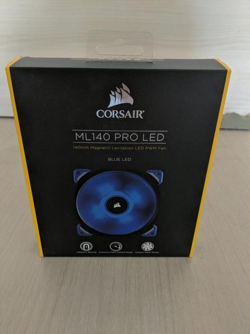 Corsair ML140 PRO LED blauw 120 mm PWM PC-ventilator, Computers en Software, Computerkoelers, Nieuw, Luchtkoeling, Ophalen of Verzenden
