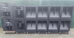 Hornloaded tops, sub/kick Profsound/AD-systems, Beyma 18” sp, Audio, Tv en Foto, Luidsprekerboxen, Ophalen of Verzenden, Gebruikt