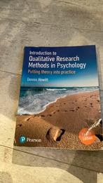 Boek introductuon to qualitative research methods in psycho, Boeken, Studieboeken en Cursussen, Ophalen of Verzenden, Zo goed als nieuw