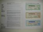 Spécimens de chèques de voyage dans un dossier avec explicat, Série, Enlèvement ou Envoi, Autres pays