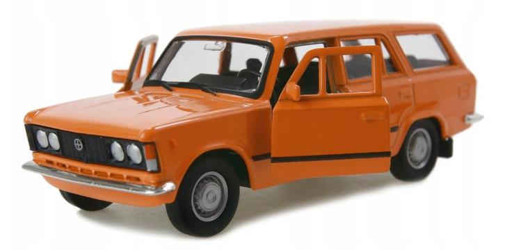 Fiat 125P (ologne) Kombi (Break) orange Diecast 1:34, Hobby & Loisirs créatifs, Voitures miniatures | Échelles Autre, Neuf, Voiture