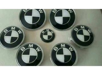 Set van 7x stuks Bmw emblemen > zwart wit g20 e60 e90 e39