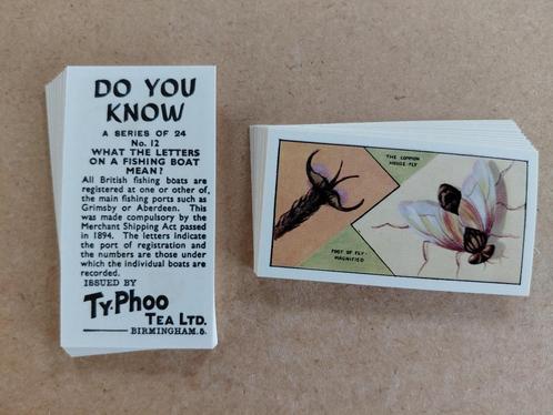 Do You Know complete set 25 chromos Ty-Phoo Tea 1962, Verzamelen, Foto's en Prenten, Overige onderwerpen, 1960 tot 1980, Ophalen of Verzenden