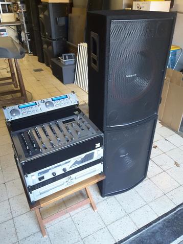 Mengpaneel-versterker-dub.CDspeler-flightcase-speakers-kabel beschikbaar voor biedingen