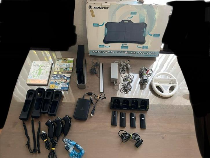 Wii console met toebehoren, Games en Spelcomputers, Spelcomputers | Nintendo Wii, Zo goed als nieuw, Ophalen