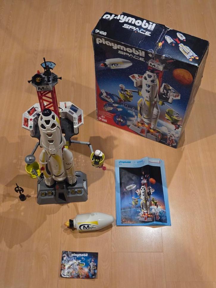 Playmobil 9488 – Marsraket met lanceerplatform – set, Kinderen en Baby's, Speelgoed | Playmobil, Zo goed als nieuw, Complete set