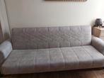 Canapé-lit 3 places 2 personnes gris clair, Maison & Meubles, Comme neuf, 120 cm, Queen size, Enlèvement