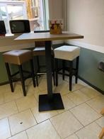 Bartafel met 4 bijhorende krukken, Ophalen, Gebruikt, Meubilair
