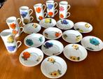12 tasses et sous-tasses en porcelaine Hutschenreuther, Comme neuf, Porcelaine