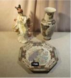 3 beaux objets anciens en porcelaine orientale et en poterie, Enlèvement ou Envoi