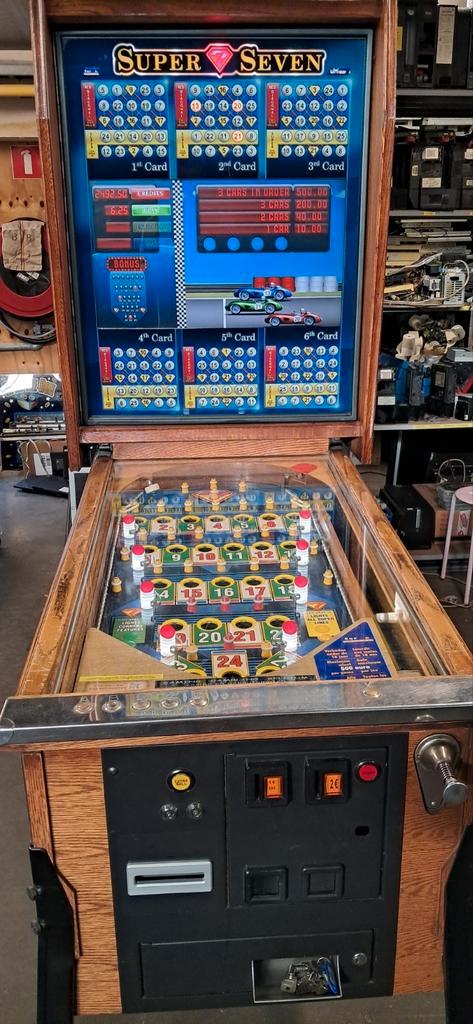 Bingo WIMI Super7Seven cafespel, Verzamelen, Automaten | Gokkasten en Fruitautomaten, Zo goed als nieuw, Ophalen