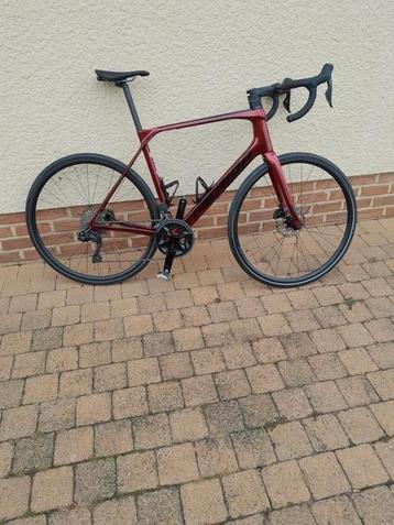Demo koersfiets Merida 6000 full carbon maat L, Enlèvement, Comme neuf, Carbone