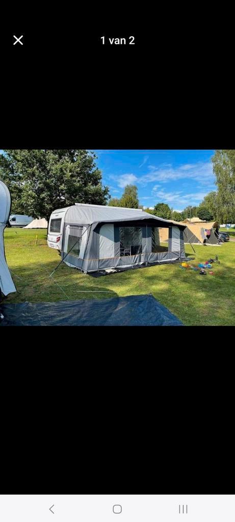 Voortent omloop maat 15, Caravans en Kamperen, Tenten, Zo goed als nieuw, Ophalen
