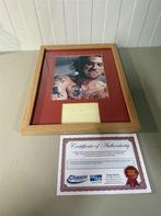 Robert De Niro handtekening in frame ingelijst, Verzamelen, Muziek, Artiesten en Beroemdheden, Ophalen of Verzenden, Zo goed als nieuw