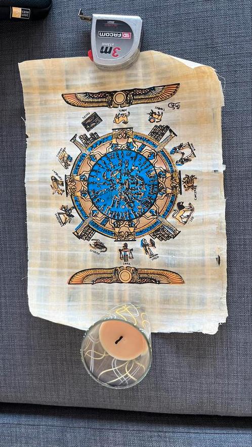 Origineel schilderij op papyrus, Antiek en Kunst, Kunst | Niet-Westerse kunst, Ophalen