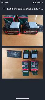 Lot batterie Metabo 4ah 18v - Neuve, Ophalen, Nieuw