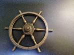 gouvernail métallique type laiton diam 13cm, Antiquités & Art, Enlèvement ou Envoi