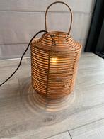 Rieten/bamboe lamp, Minder dan 50 cm, Bohostijl, Zo goed als nieuw, Hout