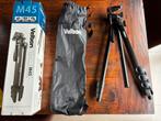 Velbon M45 - tripod - statief voor camera, Audio, Tv en Foto, Fotografie | Statieven en Balhoofden, Ophalen, Zo goed als nieuw