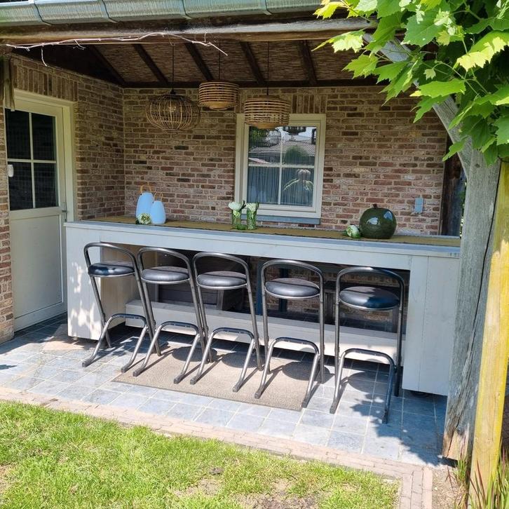 Hoge tuintafel eettafel toog, Tuin en Terras, Tuintafels, Zo goed als nieuw, Ophalen