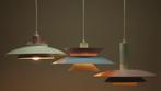 3 stuks Deense lampen in pastels 350 euro, Verzenden