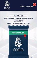 Panini+Maradona+Diego Maradona+Panini superstars+Espagne 82, Enlèvement ou Envoi, Comme neuf, Affiche, Image ou Autocollant