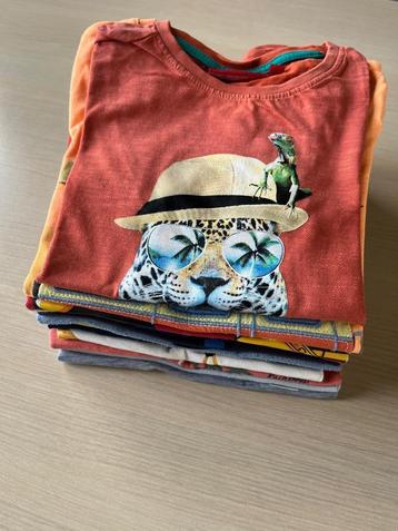 12 t-shirten - jongen - maat 116 (6 jaar) beschikbaar voor biedingen