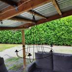 Metalen Kaarsen Luster, Huis en Inrichting, Woonaccessoires | Kandelaars en Kaarsen, Ophalen, Zo goed als nieuw, Bruin, Metaal