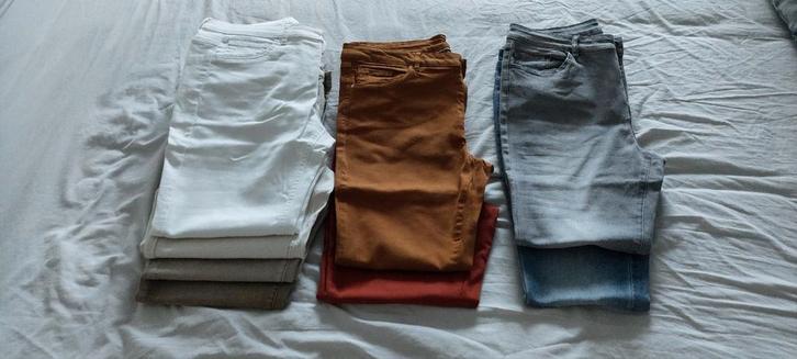 Lot van 8 broeken - maat xl - merk vila, Kleding | Dames, Broeken en Pantalons, Zo goed als nieuw, Maat 46/48 (XL) of groter, Ophalen of Verzenden