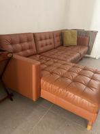 3 zit en 2+zitchaise longue, leder, Huis en Inrichting, Ophalen, Gebruikt, Overige maten, Leer