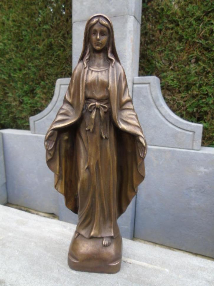 bronzen beeld van de Maagd Maria, nis, potale, Tuin en Terras, Tuinwanddecoratie, Nieuw, Ophalen