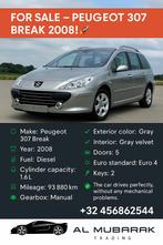 Peugeot 307 Break, Voorwielaandrijving, 4 cilinders, Parkeersensor, Particulier