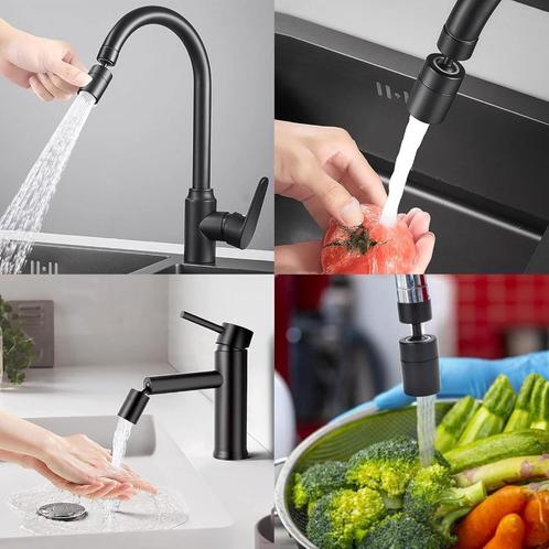 Keuken Kraan opzetstuk Kraansproeier 360, Huis en Inrichting, Keuken | Complete keukens, Nieuw, Zwart, Ophalen of Verzenden