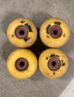 Skateboard wielen + bearings, Sport en Fitness, Skateboarden, Ophalen, Gebruikt