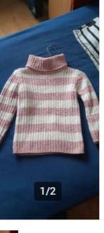 Pull lichtroze met witte strepen maat 110, Kinderen en Baby's, Kinderkleding | Maat 110, Verzenden, C&A, Meisje, Trui of Vest