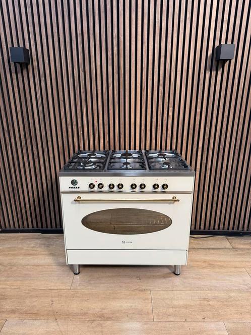 Prachtige Crème messing Boretti M-system Fornuis (+levering), Tuin en Terras, Pizzaovens, Zo goed als nieuw, Ophalen of Verzenden