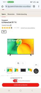 Lg tv 75 inch, Audio, Tv en Foto, Televisies, Ophalen, Zo goed als nieuw, LG